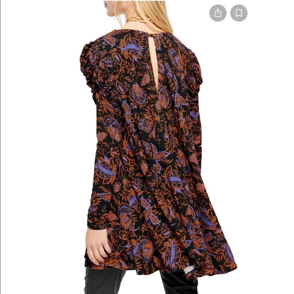Free People | Hello Lover Ruched Sleeve Tunic Top - Picture 3 of 11
